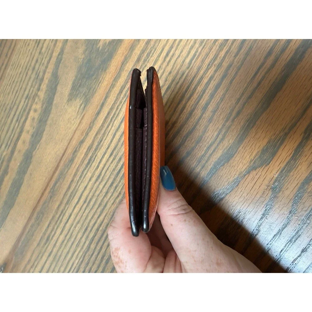 Coach Orange Mens Slim Wallet